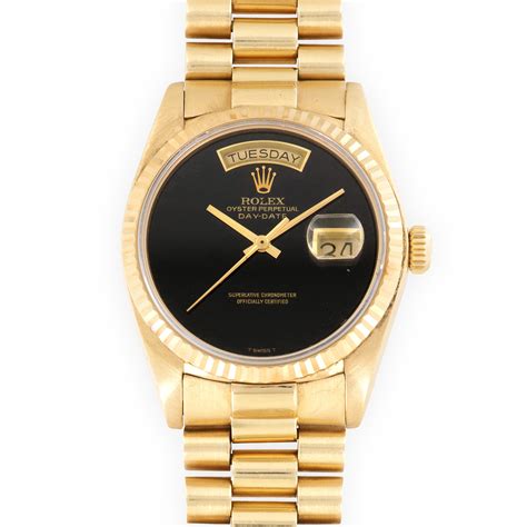 gold onyx day date rolex|rolex day date gold 40mm.